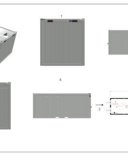 BATIMODULE 20′ Guardaroba (WC-DOCCIA-LAVABO)