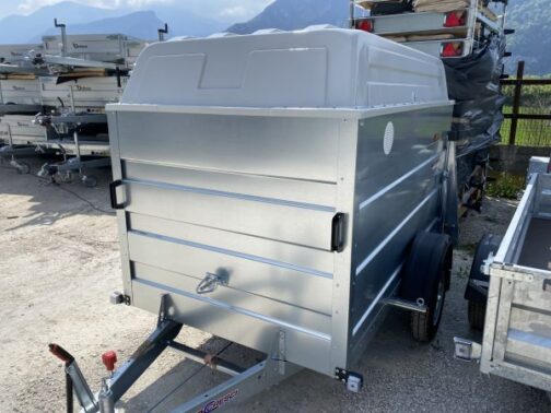 Rimorchio per furgoni Cresci PT6F con freni - Capacità 750 kg